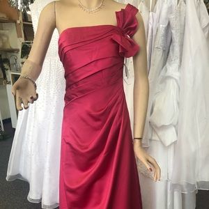 Pink Bridesmaid Prom Dress